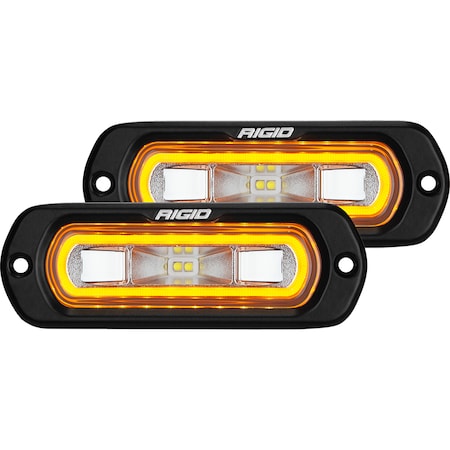 Rigid Industries Sr-L Series Spreader Amber Halo Pair 53223